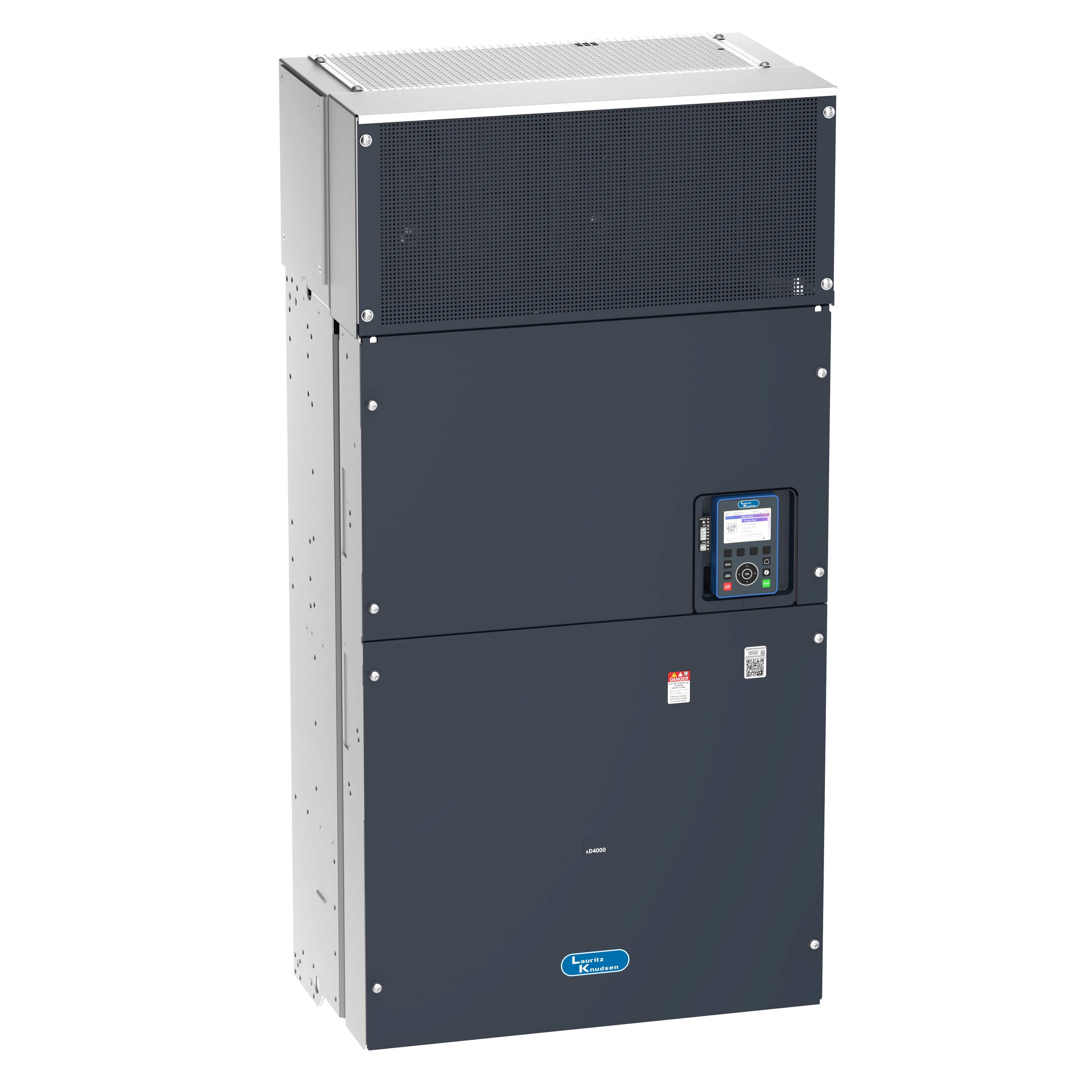 XD4000-481P-4A1221 200kW(HD)/250kW(ND) 415V VFD — top view