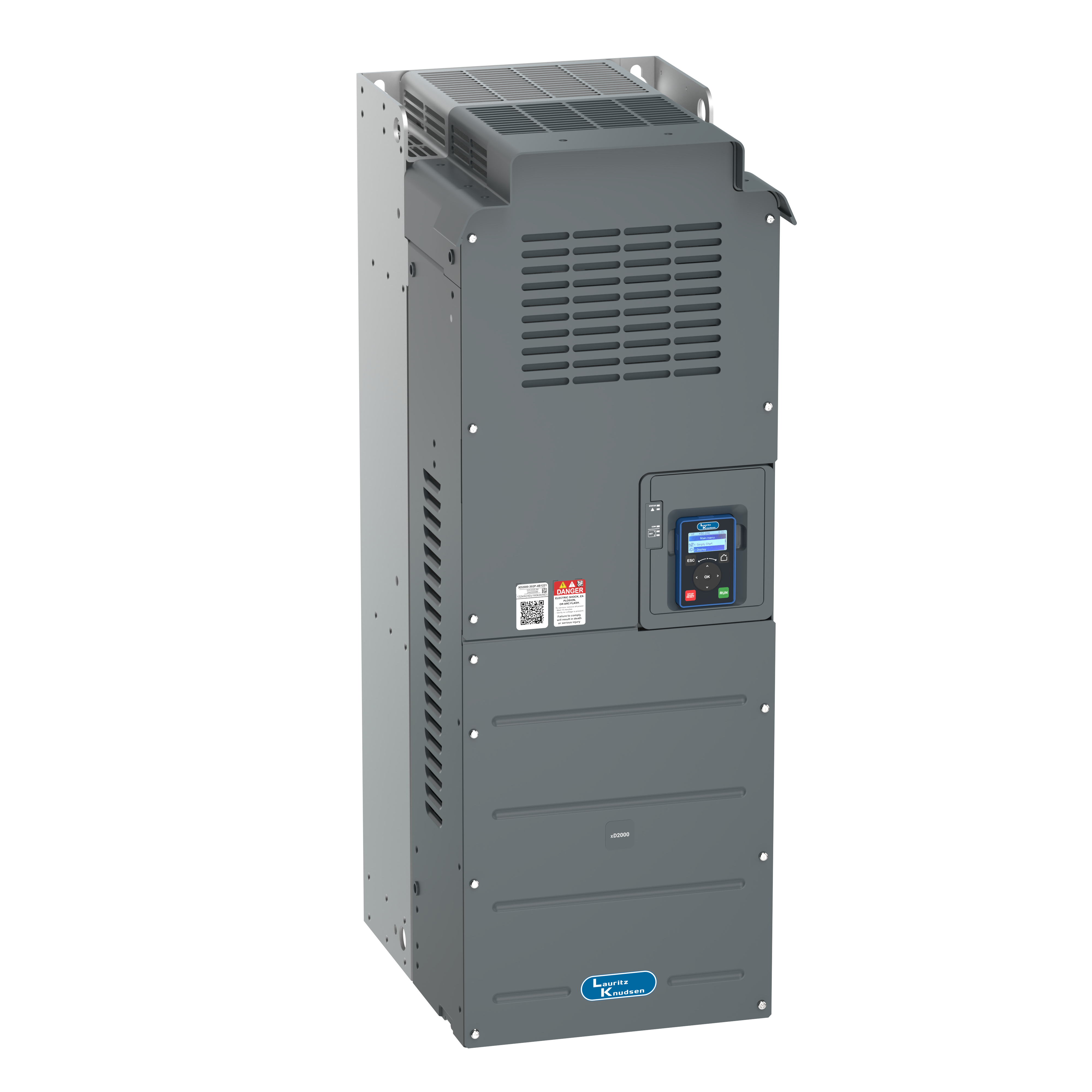 XD2000-250P-4B1221 110kW/132kW 415V VFD — top view