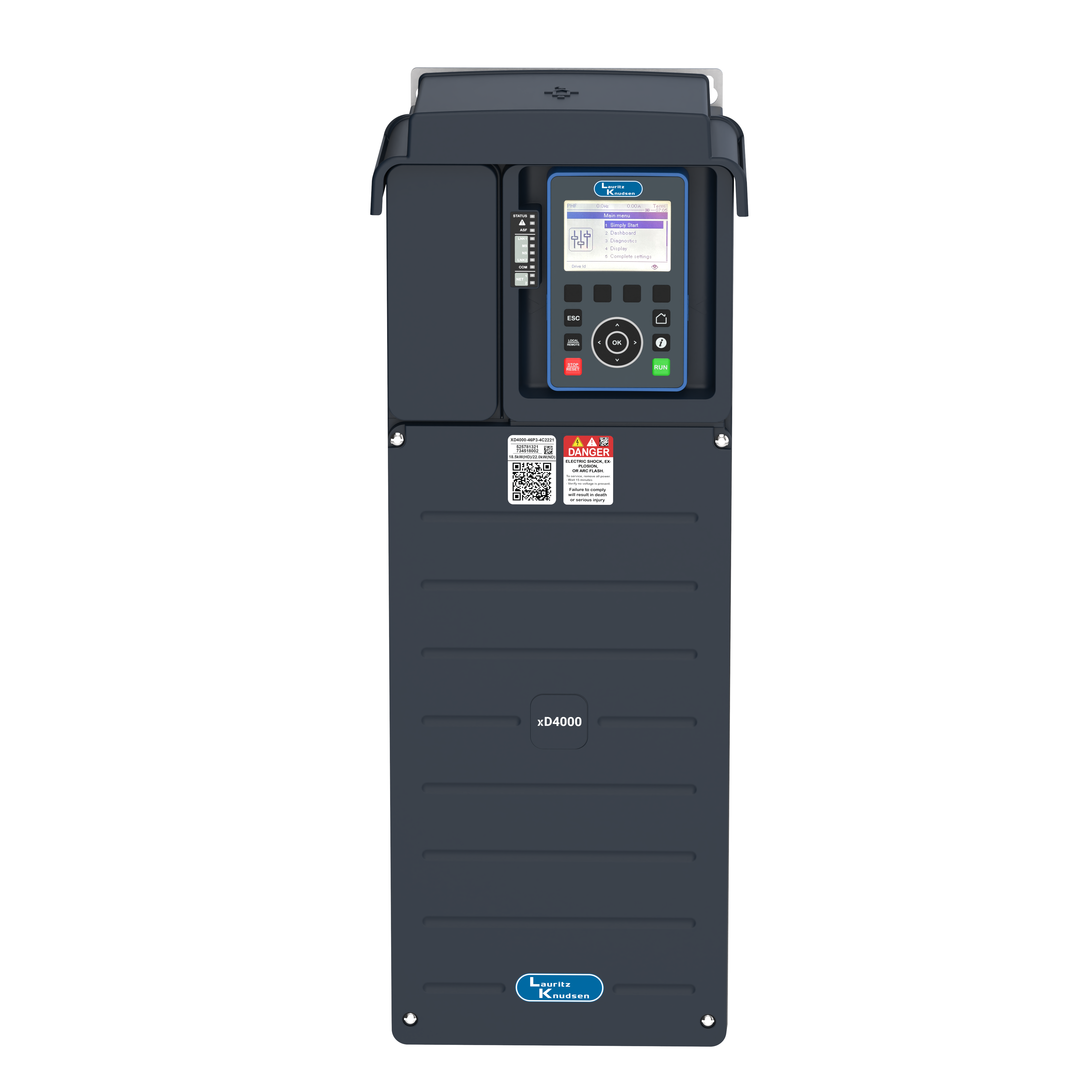 XD4000-31P7-4C2221 11kW(HD)/15kW(ND) 415V VFD — front view