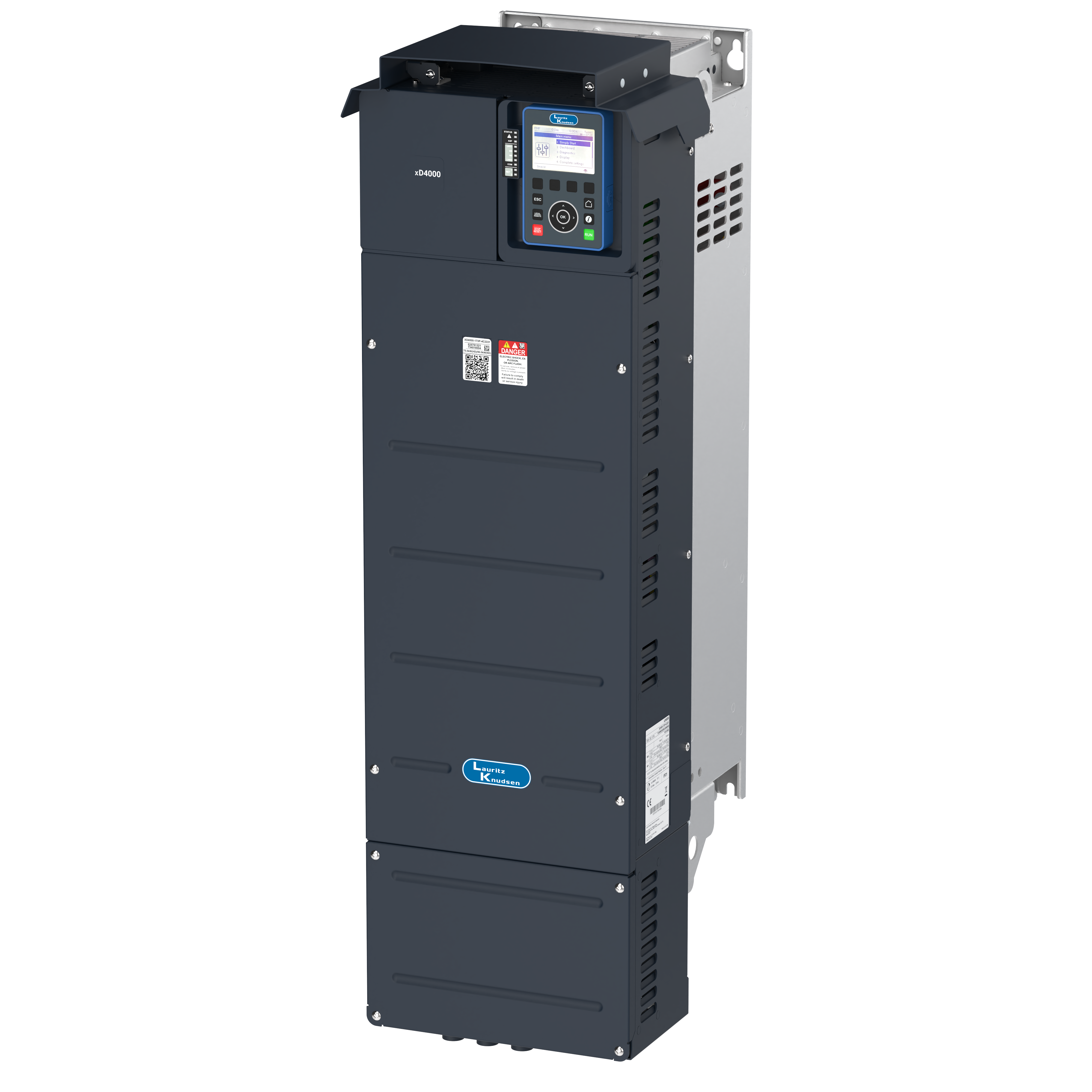 XD4000-106P-4C2221 45kW(HD)/55kW(ND) 415V VFD — side view