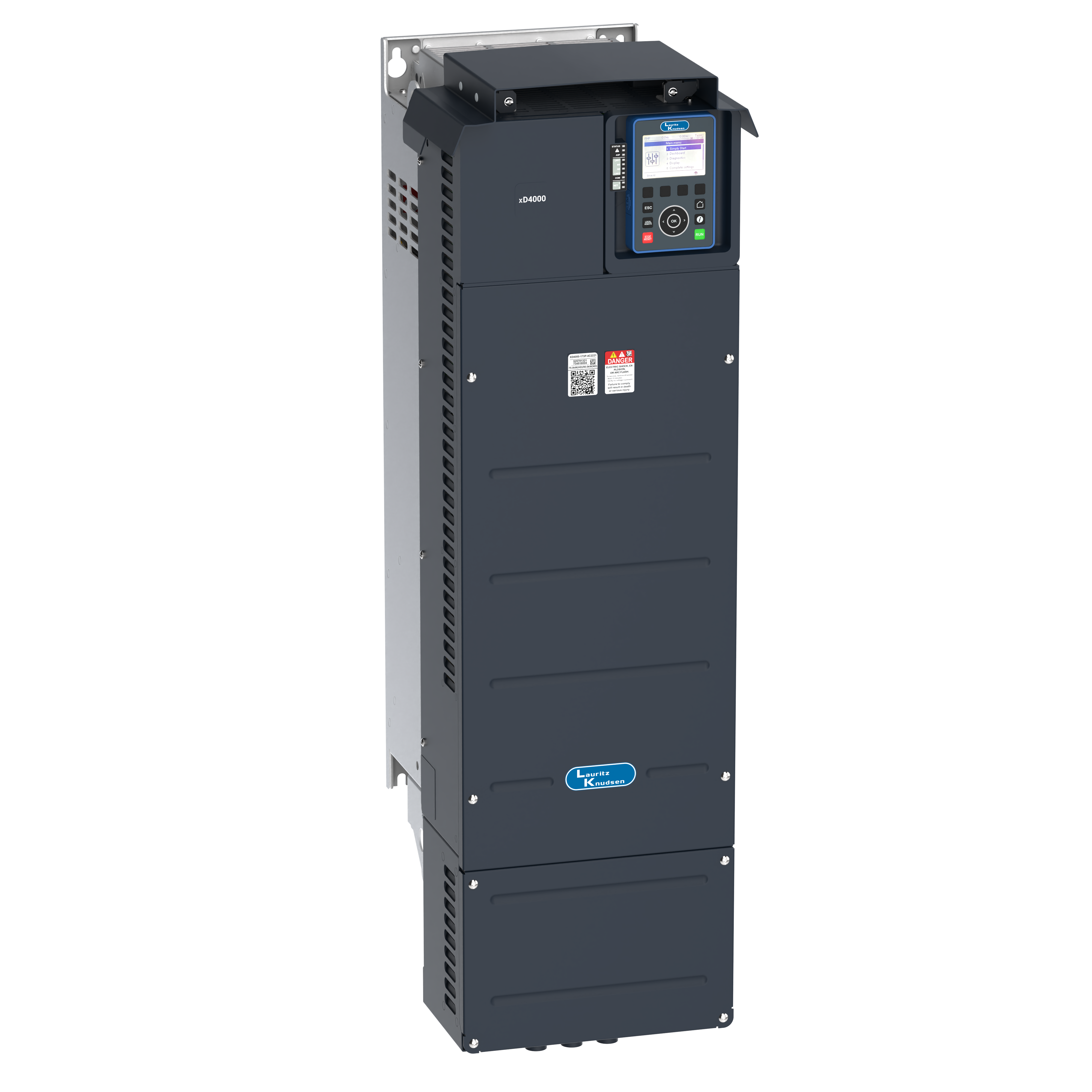 XD4000-106P-4C2221 45kW(HD)/55kW(ND) 415V VFD — top view