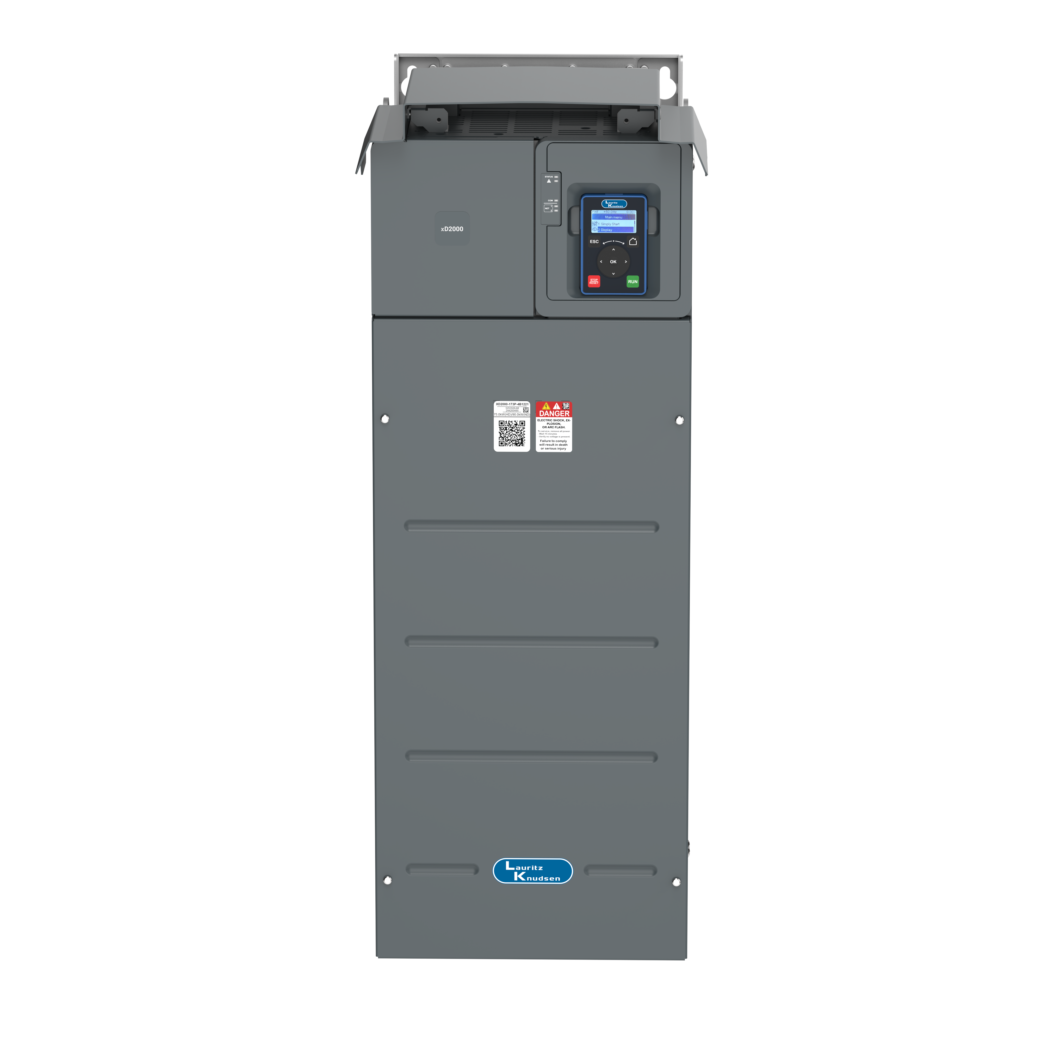 XD2000-120P-4B1221 45kW/55kW 415V VFD — front view