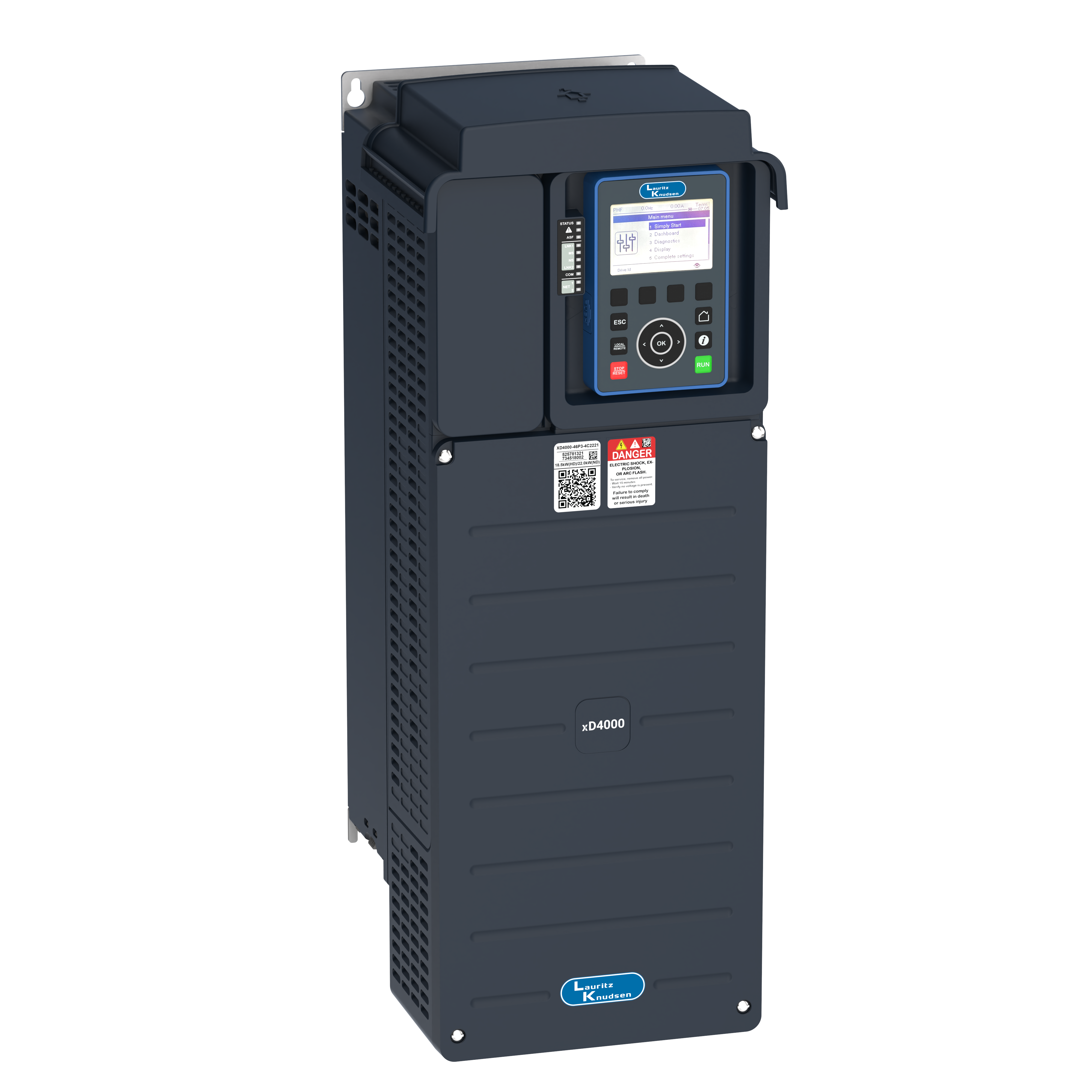 XD4000-31P7-4C2221 11kW(HD)/15kW(ND) 415V VFD — top view